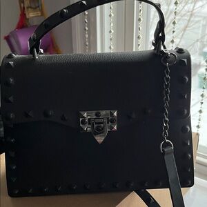 Studded Black Handbag